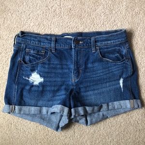 Distressed Blue Jean Shorts Old Navy 4-6
